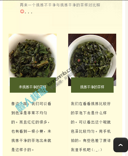 微信公众平台编辑器清新样式优之农品正文文章图文模板素材库