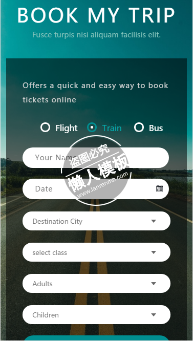 预约我的旅行html5手机wap旅行社旅游网站模板免费下载