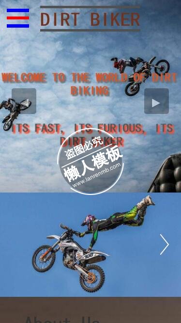 高难度越野摩托车表演html5手机wap体育网站模板免费下载