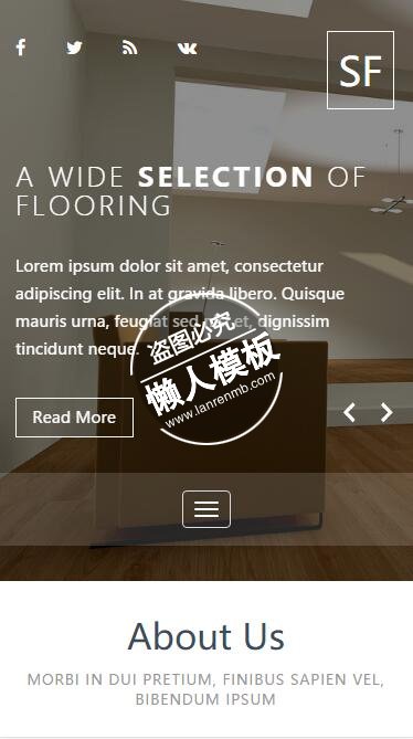Space Furniture木屋html5家居设计家具手机wap网站模板免费下载