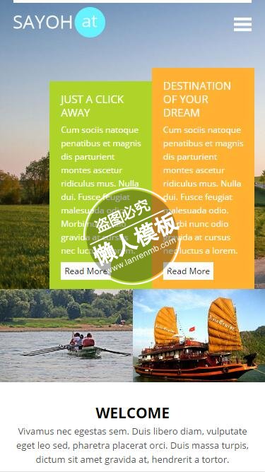 Sayohat寻找你的完美旅程html5旅行社旅游手机网站模板免费下载