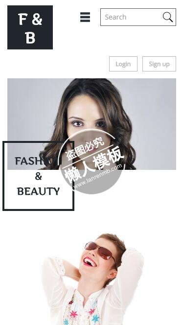 Fashion&Beauty美艳口红html5手机wap时尚女性网站模板免费下载