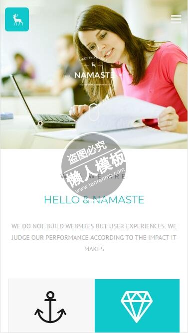 Namaste公司全面介绍html5企业手机wap网站模板免费下载