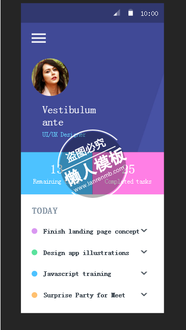 UX Designer html5手机wap个人简历工作室网站模板源码下载