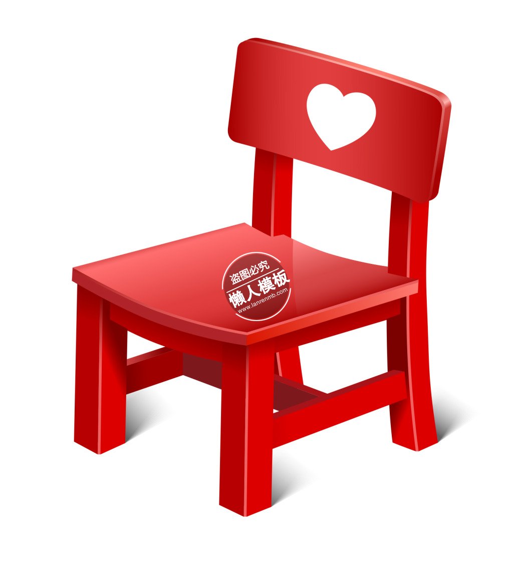 红色椅子矢量icon图标ui设计移动端手机psd图片素材下载
