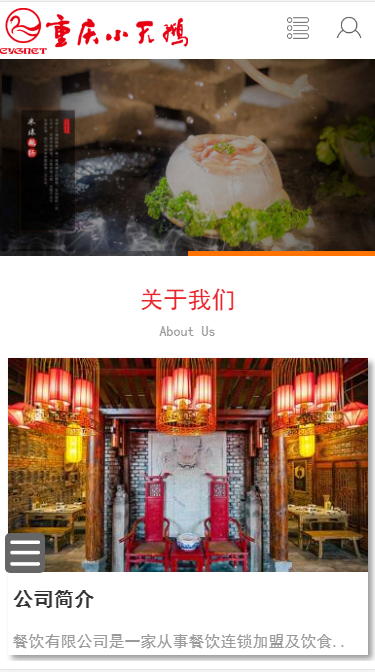 重庆小天鹅餐饮有限公司网站模板源码免费下载