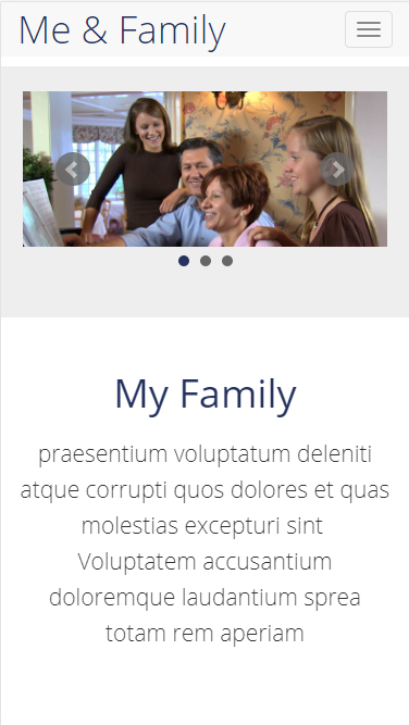家庭相册集摄影类网站适用自适应响应式网站模板源码免费下载