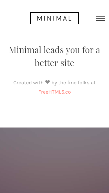 MINIMAL网站设计类自适应响应式网站模板源码免费下载