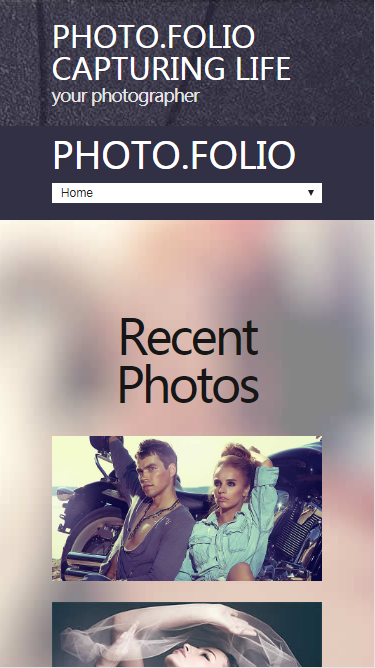 PHOTO个人相册集自适应响应式网站模板素材免费下载