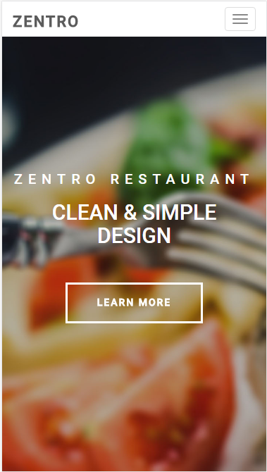 zentro精致西餐餐饮类自适应响应式网站模板素材免费下载