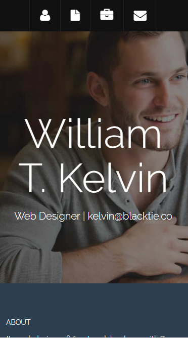kelvin网页设计师个人专题自适应响应式网站模板素材免费下载