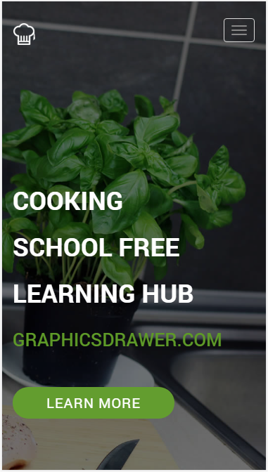 cooking-school健康餐饮类自适应响应式网站模板素材免费下载