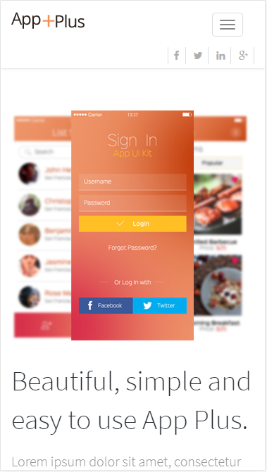 app-plus简洁技术门户类自适应响应式网站模板素材免费下载