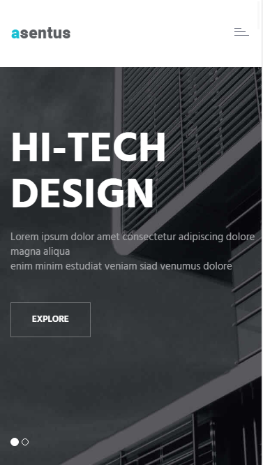 asentus建筑设计类自适应响应式网站模板素材免费下载