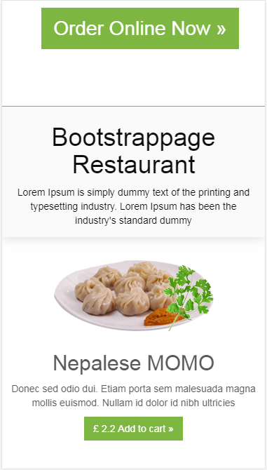 restaurant餐饮类适用自适应响应式网站模板素材免费下载