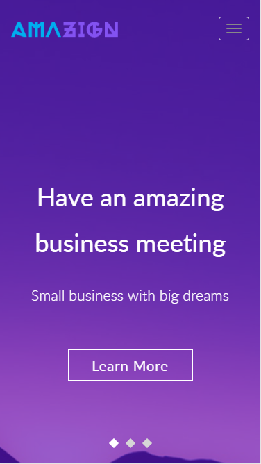 Amazing紫色企业门户类自适应响应式网站模板素材免费下载