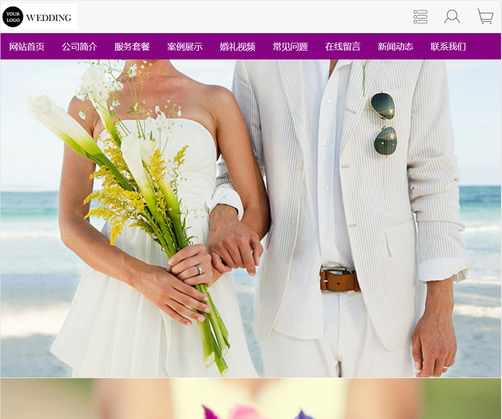 中国香港米兰婚莎摄影网站模板素材免费下载