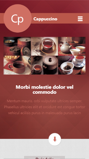 咖啡餐饮首页html5自适应响应式企业网站模板免费下载