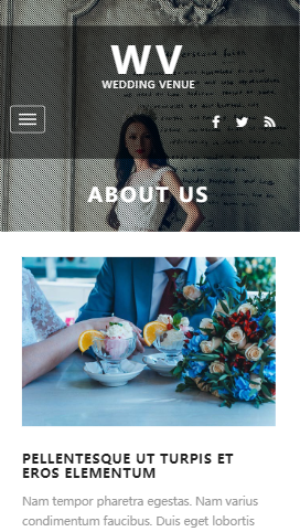 结婚婚庆关于我们内容页html5自适应响应式企业网站模板免费下载