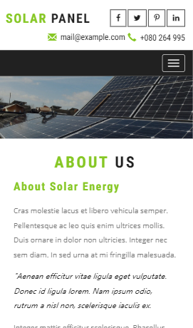Solar Panel太阳能关于我们html5自适应响应式网站模板免费下载