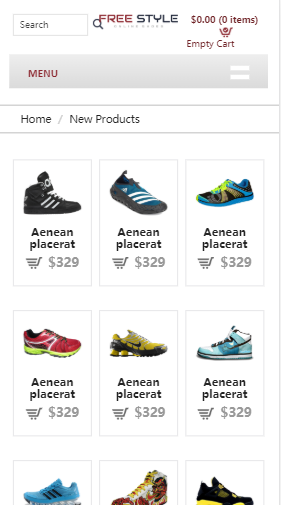 鞋子商城电商产品列表html5自适应响应式企业网站模板免费下载