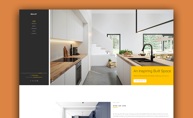免费完美无瑕的Bootstrap5建筑油漆室内装修室内设计作品模板自适应HTML5网站模板免费下载