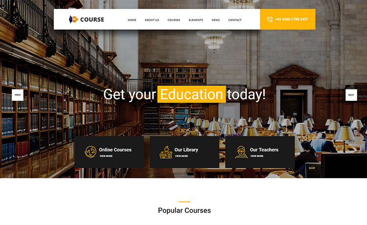 免费的构建学术教育课程学校网站模板响应式CSS3自适应HTML5网站模板免费下载