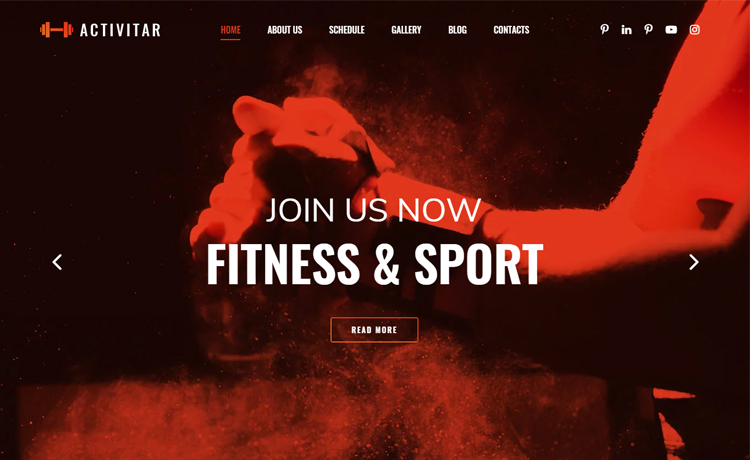 花哨外观有吸引力布局免费 Bootstrap 4 响应式瑜伽俱乐部私人教练健身网站模板自适应HTML5网站模板免费下载