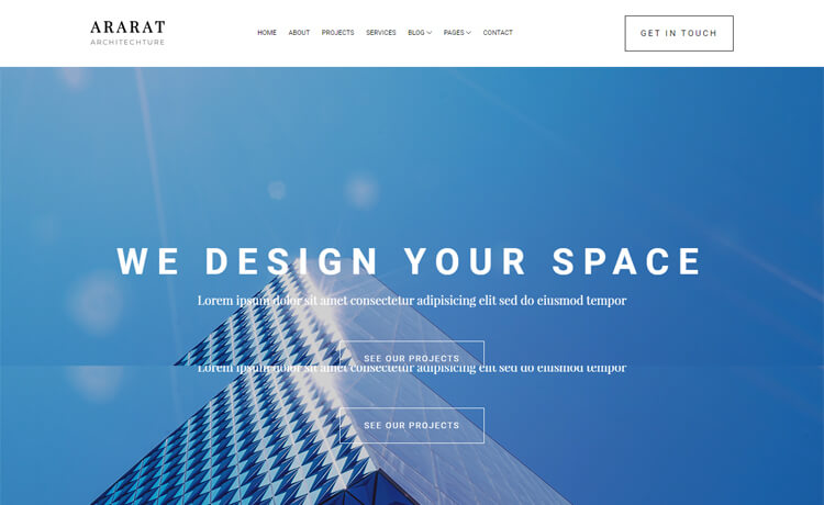 美丽的设计免费 Bootstrap 4 建筑建材设计师工程装修网站模板自适应HTML5网站模板免费下载
