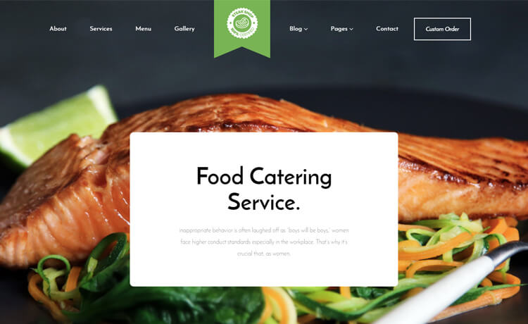 现代主题的免费 Bootstrap 4 响应餐饮咖啡馆外卖食品美食网站模板自适应HTML5网站模板免费下载