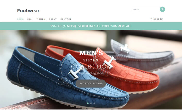 免费Bootstrap 4优雅设计鞋类电子商务网站和其他响应式css3自适应HTML5网站模板免费下载