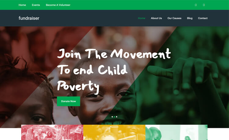 精心设计和优化的免费 Bootstrap 4 非政府组织筹款慈善非营利公益网站模板自适应HTML5免费下载
