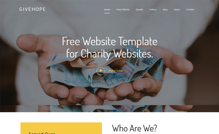 现代感免费响应式 Bootstrap 4 慈善公益网站模板自适应HTML5网站模板免费下载