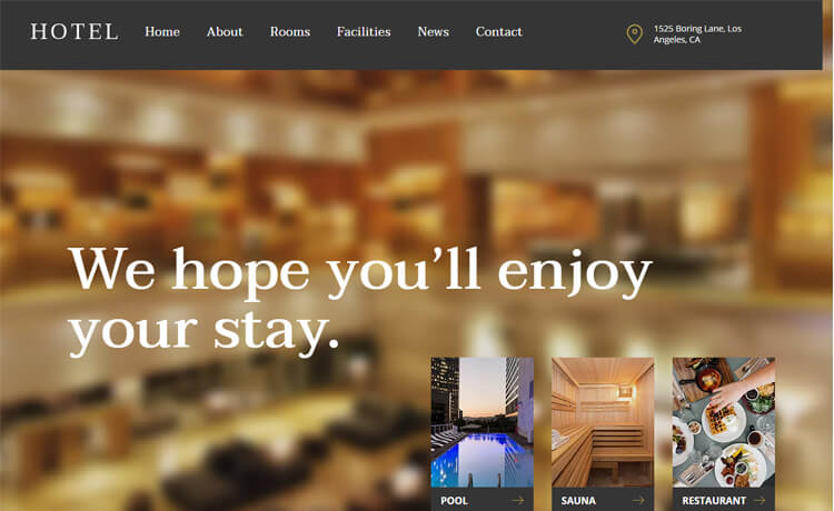 时尚方便高性能的主题免费 Bootstrap 4 响应式团建酒店预定旅行社网站模板自适应HTML5网站模板免费下载