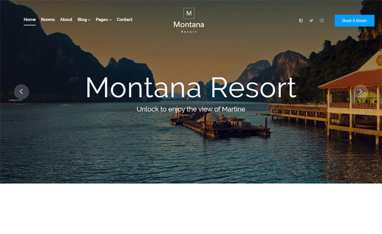 免费Bootstrap 4时尚煽动性主题预订酒店旅行网站模板响应式css3自适应HTML5网站模板免费下载