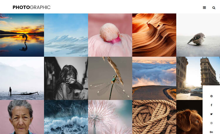 展示照片的绝佳主题免费 Bootstrap 4 艺术摄影师商业网站模板自适应HTML5网站模板免费下载