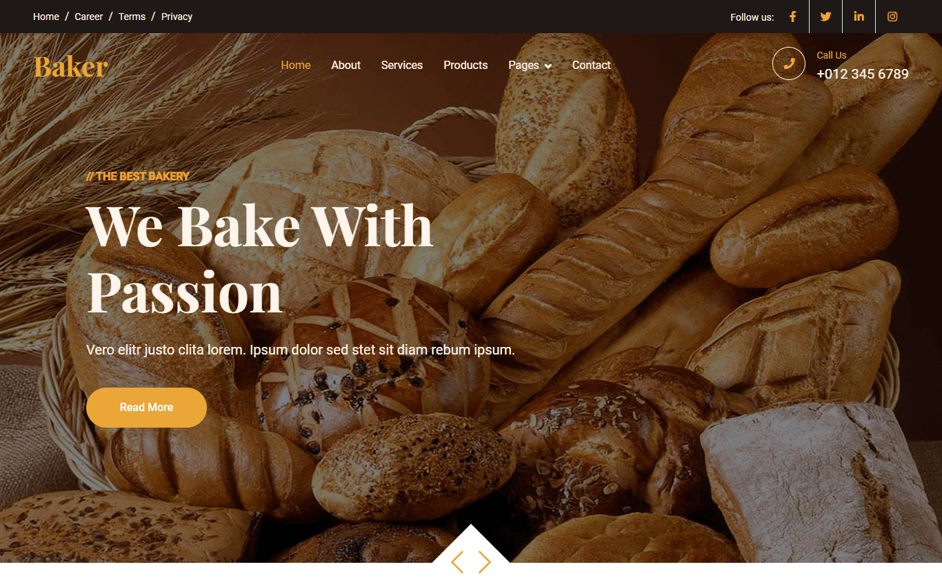 免费Bootstrap 5最新网页趋势设计蛋糕和奶油店网站模板响应式css3自适应HTML5网站模板免费下载