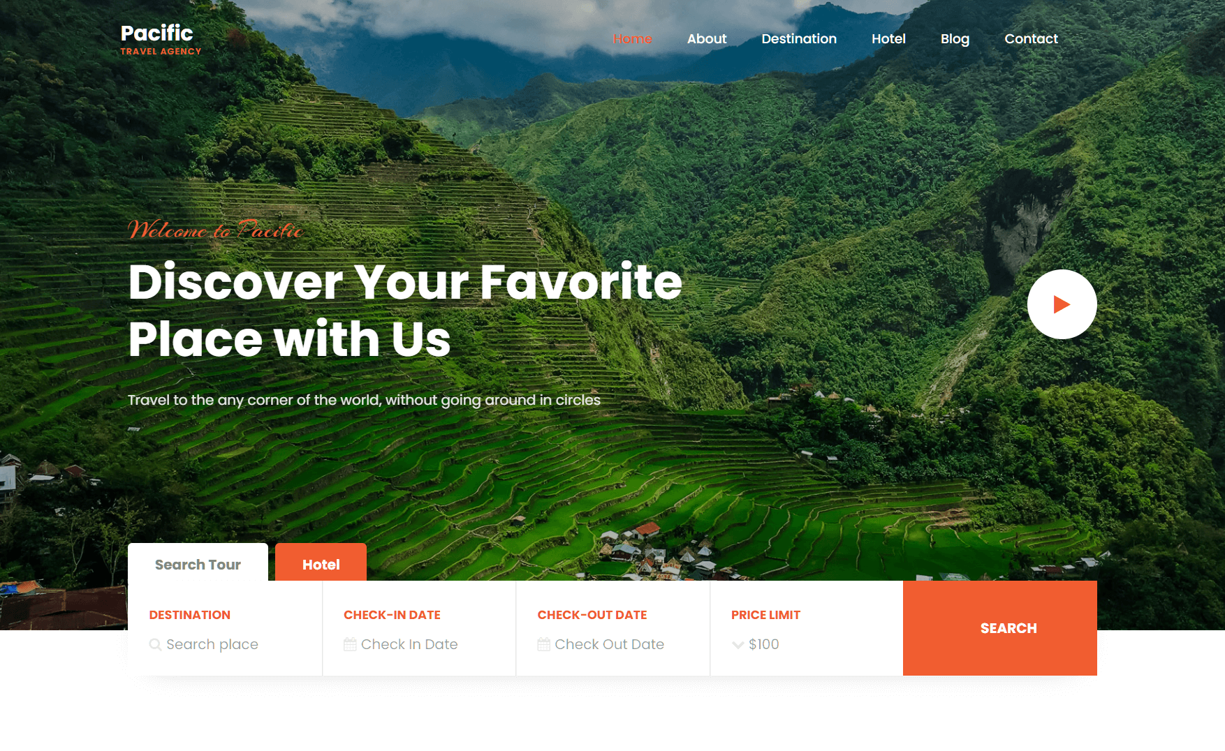 令人着迷的功能免费的现代 Bootstrap 4 团建酒店预定住宿旅游网站模板自适应HTML5网站模板免费下载