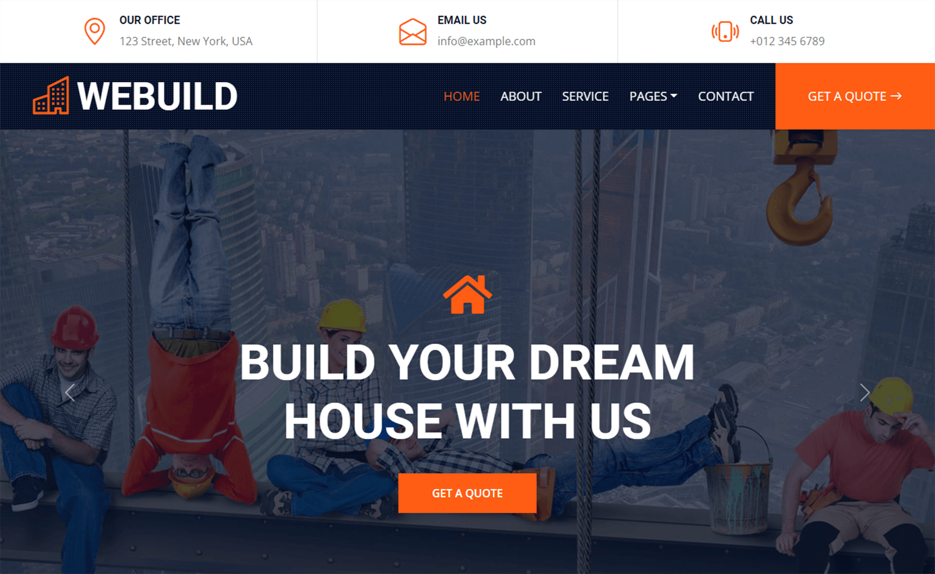 现代灵活的免费 Bootstrap 5建筑建材材料装饰公司商业网站模板自适应HTML5网站模板免费下载