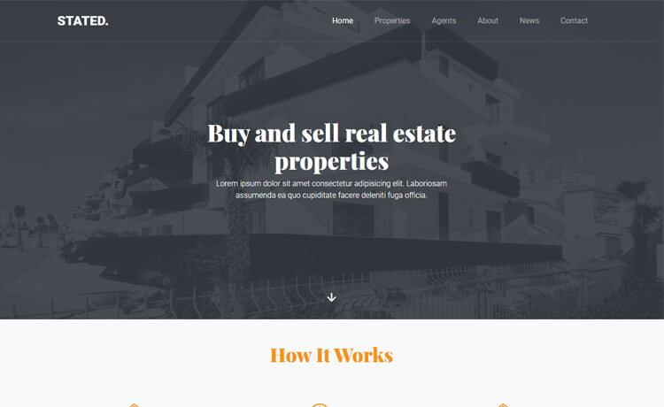 一个大量现代的免费 Bootstrap 4 房屋置业中介销售房地产商业网站模板自适应HTML5网站模板免费下载