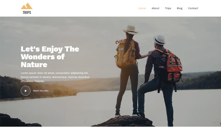 设计优雅免费 Bootstrap 4 个人主页经验分享旅游度假驴友商务博客网站模板自适应HTML5网站模板免费下载