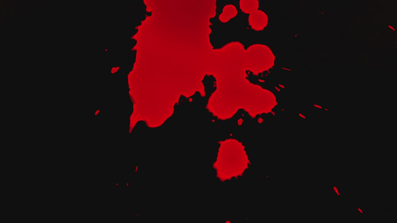 黑色背景上的血滴视频模板素材完整版免费下载