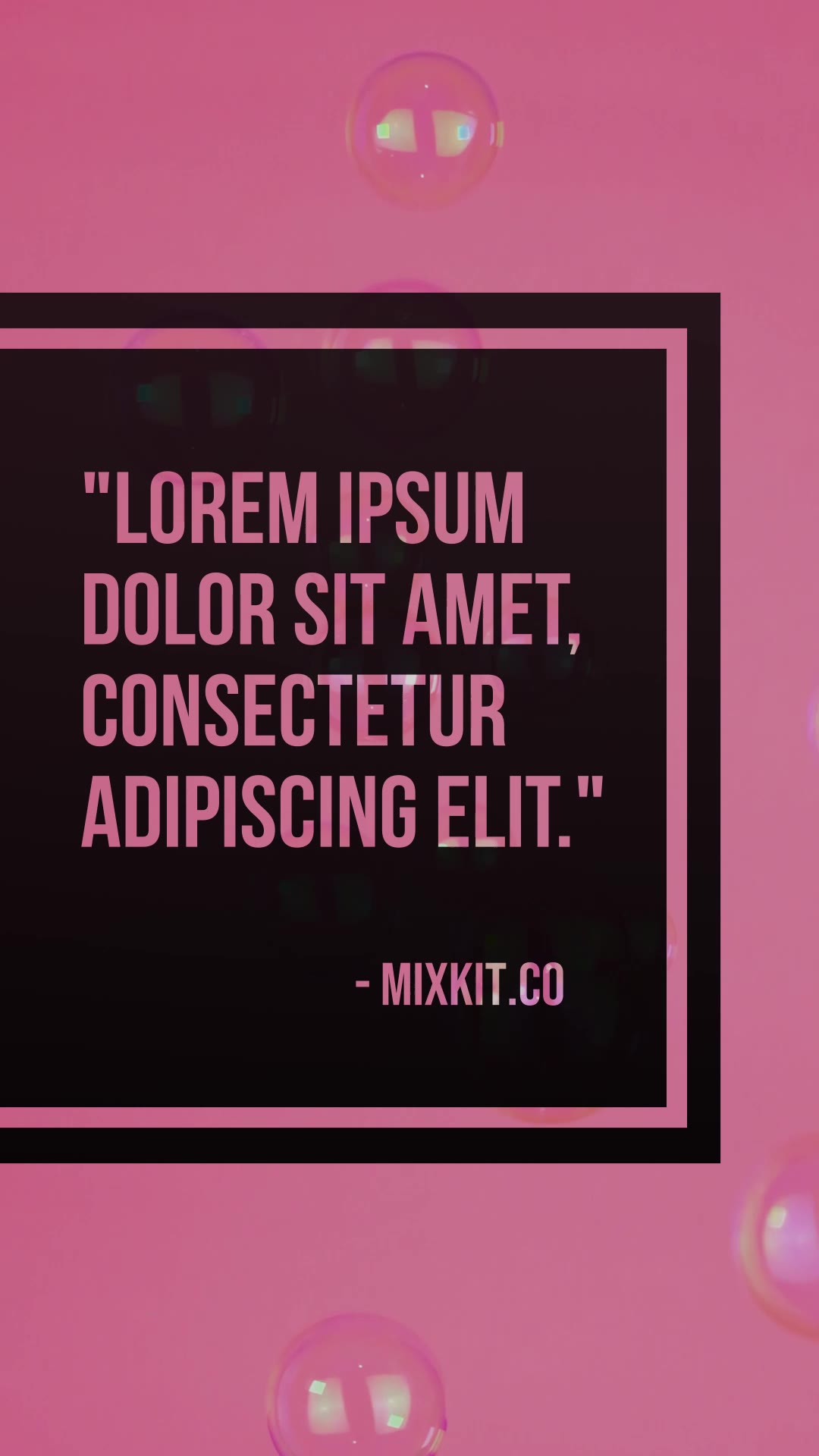 清晰边框的动画文本视频模板素材完整版免费下载