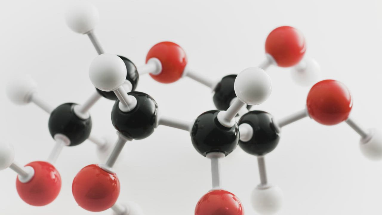 葡萄糖分子视频模板素材完整版免费下载