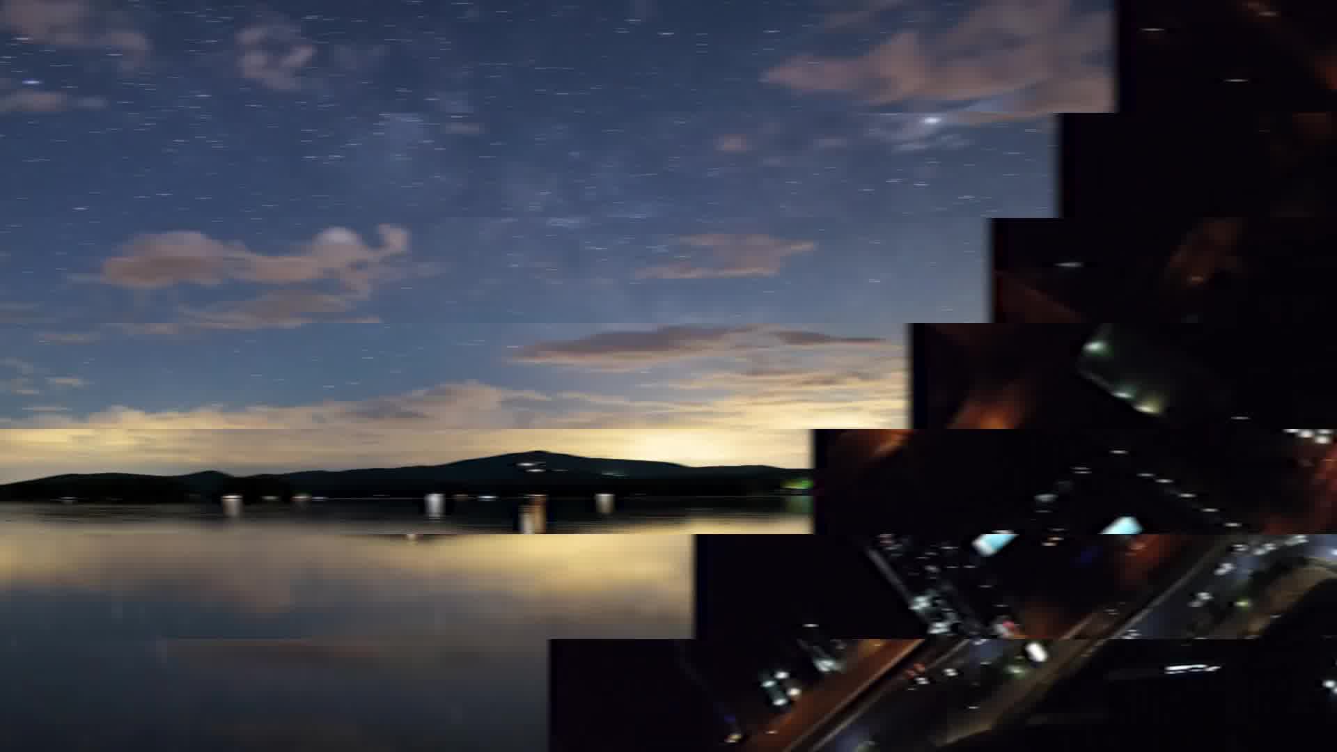 向左拆分矩形具有反弹效果视频模板素材完整版免费下载