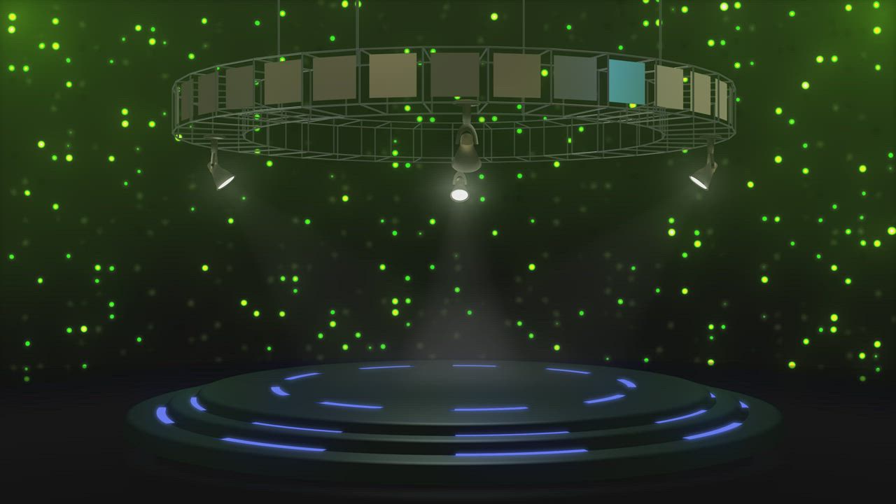 在空旷的紫色空间中旋转舞池视频模板素材完整版免费下载