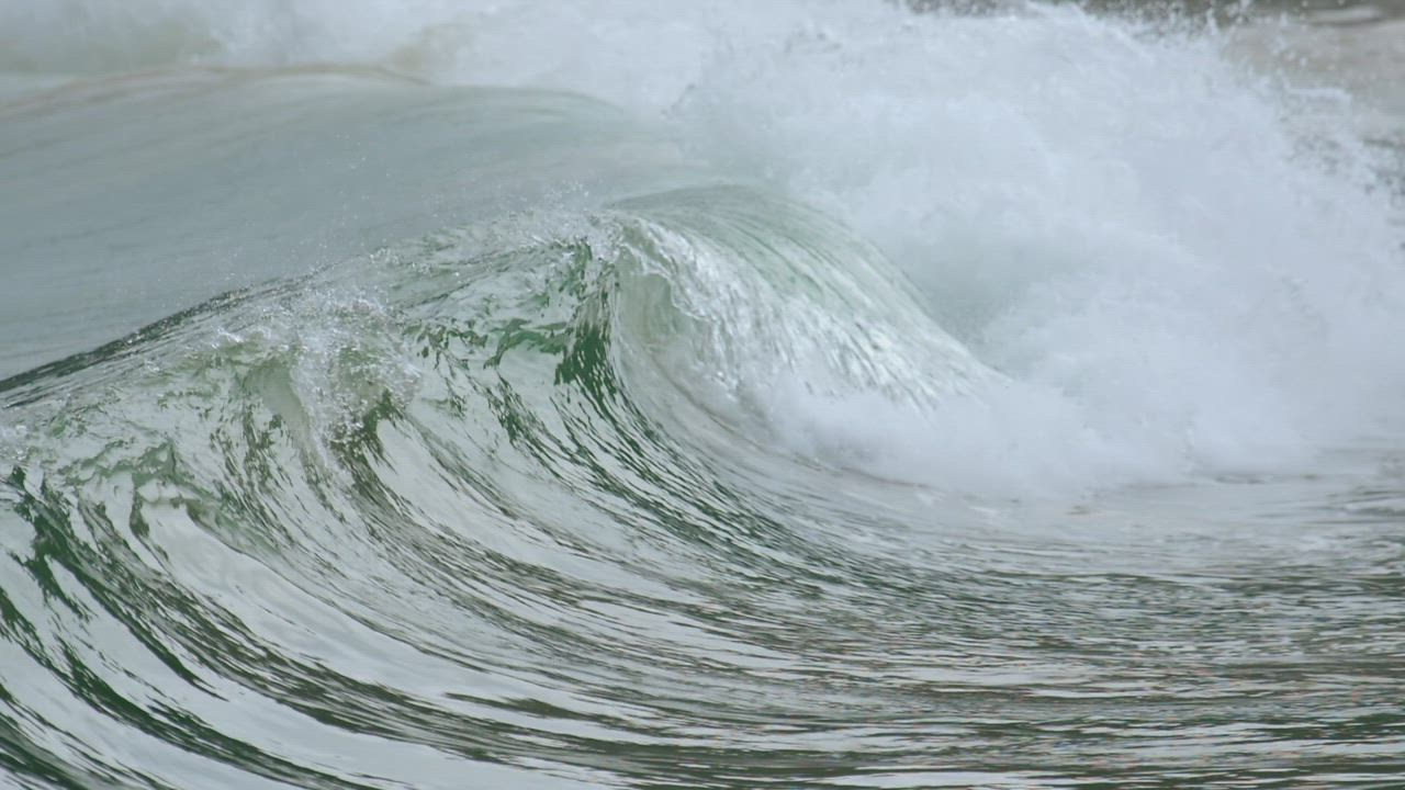 海浪拍打海洋背景视频模板素材完整版免费下载