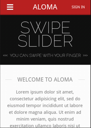 仿ALOMA触屏版自适应响应式html5手机wap网站模板下载