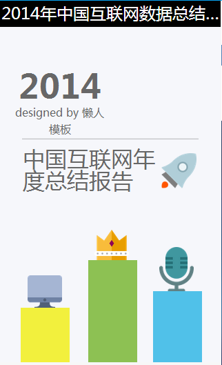 免费轻app微信HTML5移动场景中国互联网年度总结应用模板源码制作