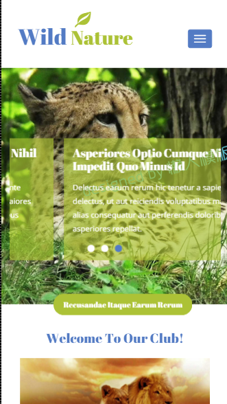 野生动物养殖触屏版自适应html5手机wap网站模板源码下载